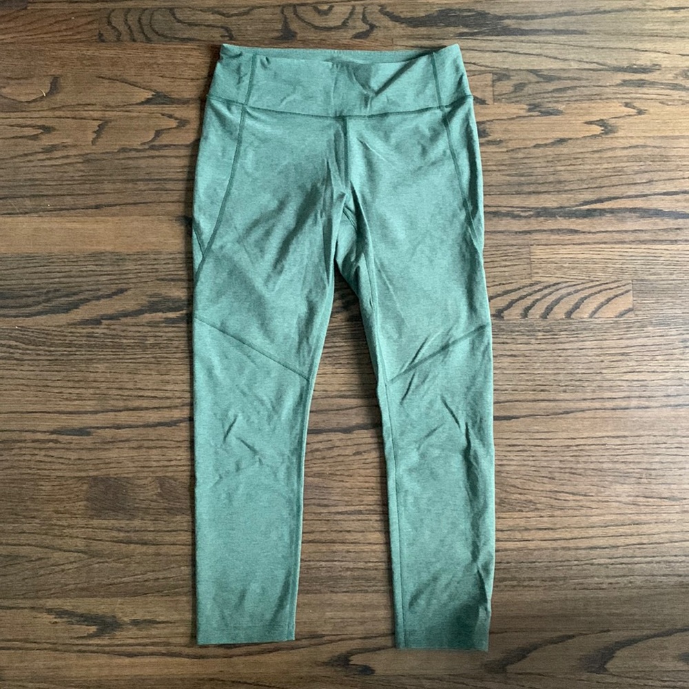 Outdoor Voices ¾ Warm-Up Crop Leggings, Activewear, Hunter Green